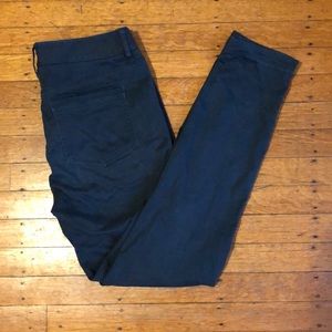 LOFT sanded sateen cargo pants navy blue size 4